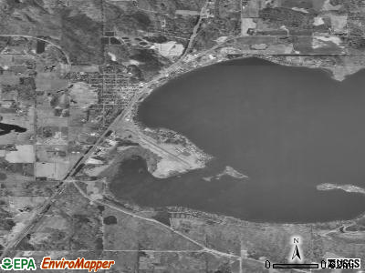 Shell Lake satellite photo by USGS