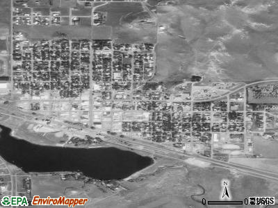 Hettinger satellite photo by USGS
