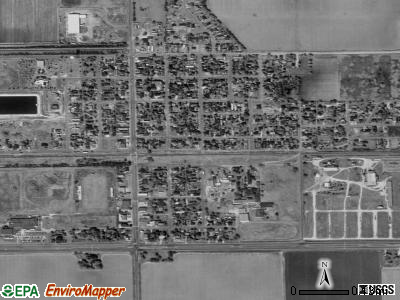 La Villa satellite photo by USGS