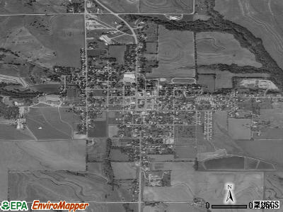 Oxford satellite photo by USGS