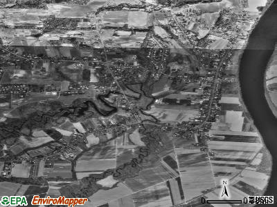 Hatfield satellite photo by USGS