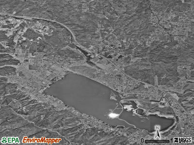 Aerial photo lake elsinore