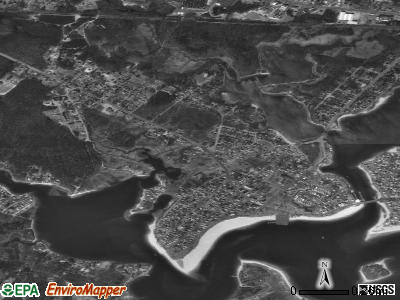 Onset satellite photo by USGS
