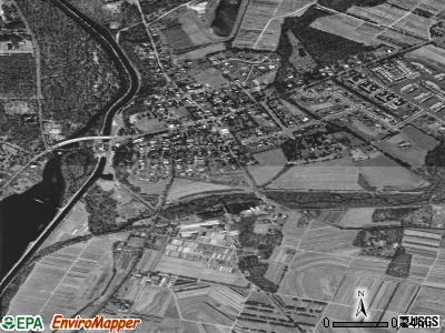 Kingston satellite photo by USGS