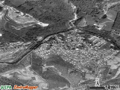 Barrackville satellite photo by USGS