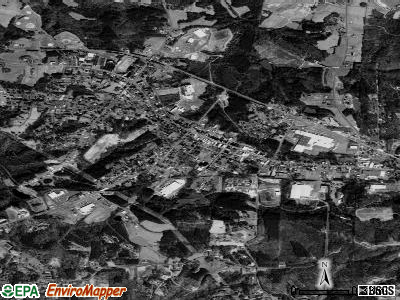 Pilot Mountain satellite photo by USGS