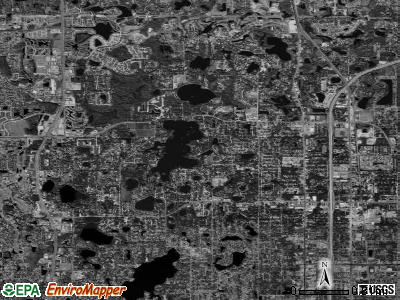 Lake Magdalene satellite photo by USGS