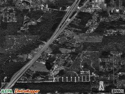 Splendora satellite photo by USGS