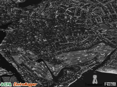 Hewlett Harbor satellite photo by USGS