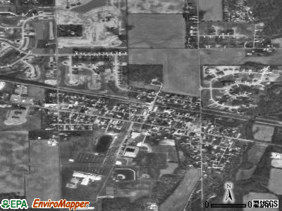 New Palestine satellite photo by USGS