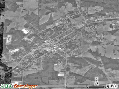 Spring Hope satellite photo by USGS