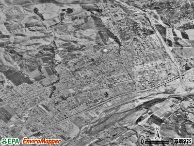 Santa Paula satellite photo by USGS