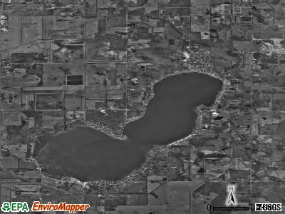 Bass Lake satellite photo by USGS