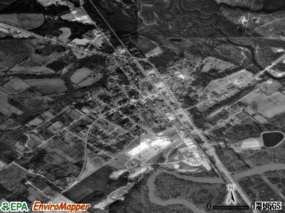 Lumber City satellite photo by USGS