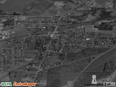 Bergen satellite photo by USGS