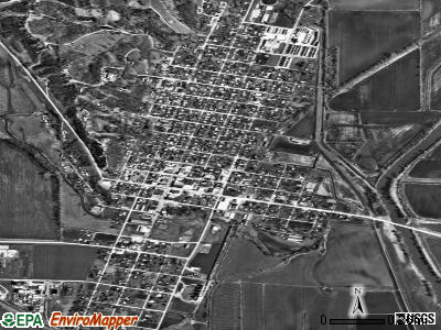 Hamburg satellite photo by USGS