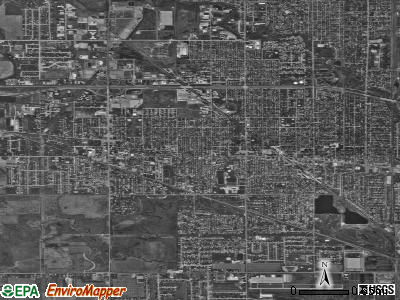 Lansing satellite photo by USGS