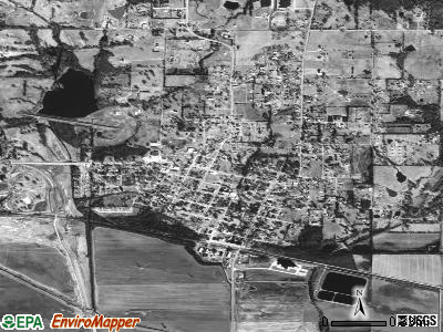 Newark satellite photo by USGS