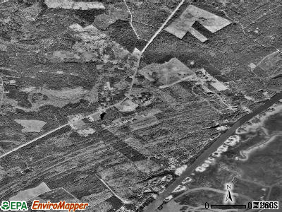 Awendaw satellite photo by USGS