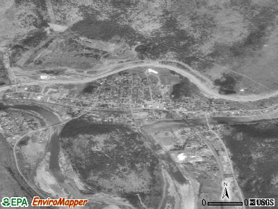 Hancock satellite photo by USGS