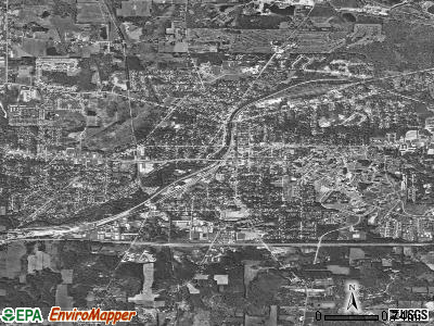 Kent satellite photo by USGS