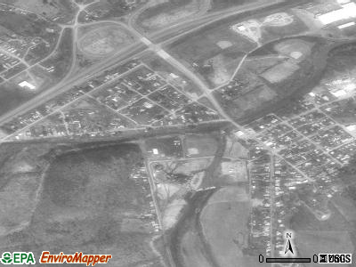 Milesburg satellite photo by USGS