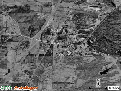 Guntown satellite photo by USGS