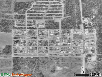 West Yellowstone satellite photo by USGS