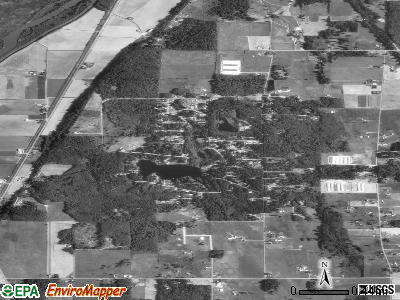 Lake Ketchum satellite photo by USGS