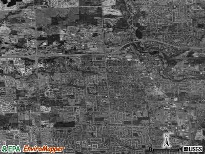 Plymouth Township satellite photo by USGS