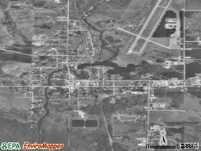 Bellaire satellite photo by USGS