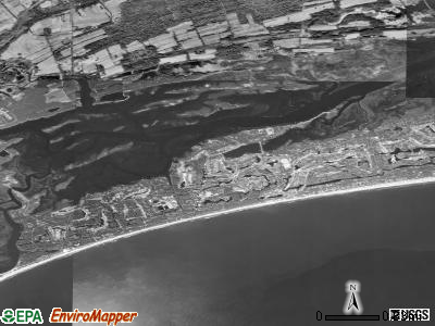 Kiawah Island satellite photo by USGS