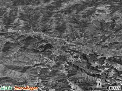 Roan Mountain satellite photo by USGS