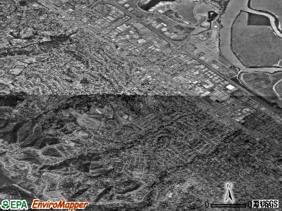 San Carlos satellite photo by USGS