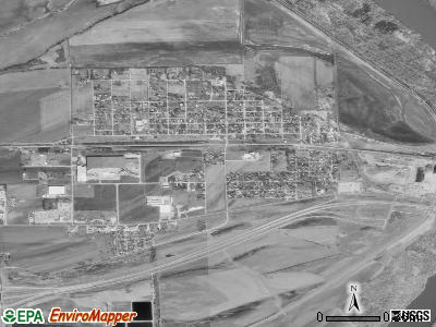 Elwood satellite photo by USGS