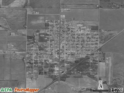 Crowell satellite photo by USGS