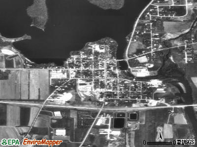 Hustisford satellite photo by USGS