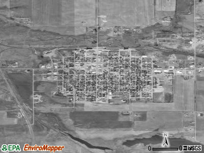 Wishek satellite photo by USGS