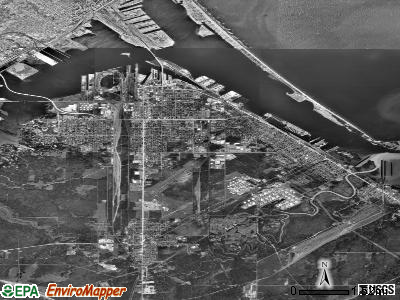 Superior satellite photo by USGS