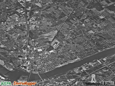 Jeffersonville satellite photo by USGS