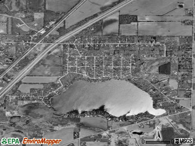 Potter Lake satellite photo by USGS