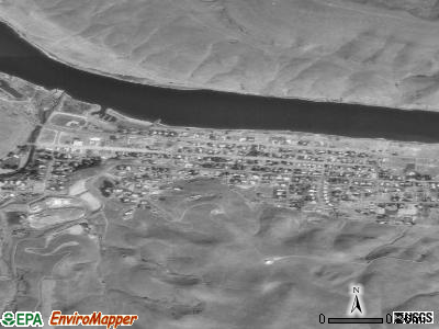 Asotin satellite photo by USGS