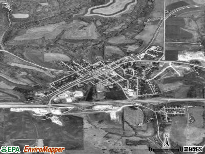 Crosby satellite photo by USGS