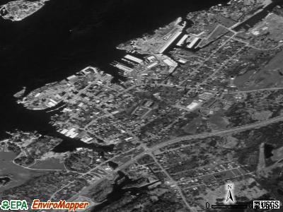 Alexandria Bay satellite photo by USGS