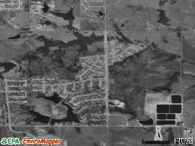 Hall Park satellite photo by USGS