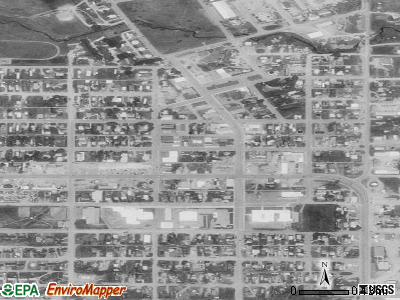 Browning satellite photo by USGS