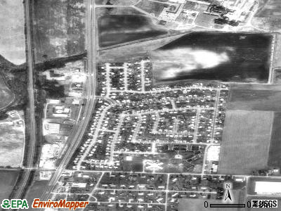 Logan Elm Village satellite photo by USGS
