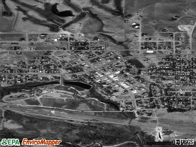 Norwood Court satellite photo by USGS
