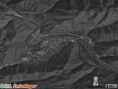 Elkhorn City satellite photo by USGS