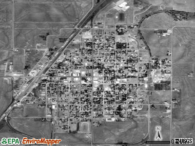 Kiowa satellite photo by USGS